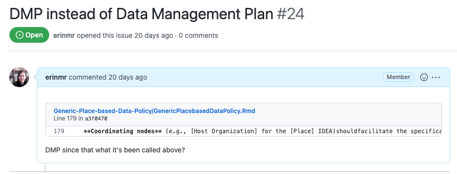 Migrating our Data Policies to Github