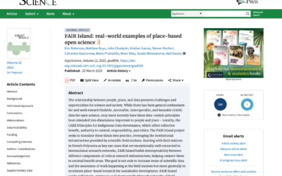 (Project Output) FAIR Island: real-world examples of place-based open science